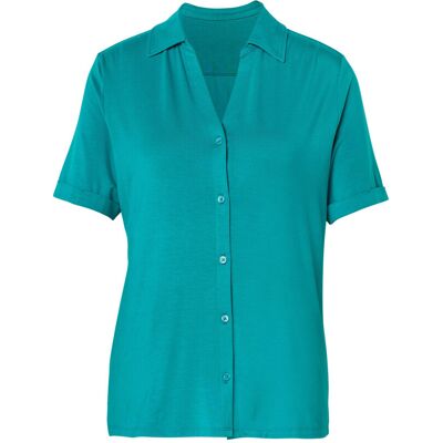 Tchibo - Blusenshirt mit Knopfleiste - Damen - Gr. M - blau Tchibo - Blusenshirt mit Knopfleiste - Damen - Gr. M - blau