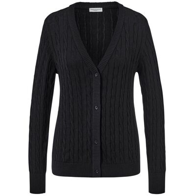 Tchibo - Feinstrickcardigan mit Zopfmuster - Damen - Gr. S - schwarz Tchibo - Feinstrickcardigan mit Zopfmuster - Damen - Gr. S - schwarz