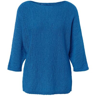 Tchibo - Sommerlicher Strickpullover aus Bändchengarn - Damen - Gr. L - blau Tchibo - Sommerlicher Strickpullover aus Bändchengarn - Damen - Gr. L - blau
