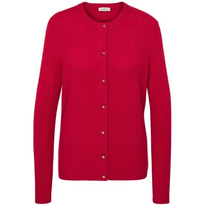 Tchibo - Strickcardigan mit goldfarbenen Knöpfen - Damen - Gr. L - rot Tchibo - Strickcardigan mit goldfarbenen Knöpfen - Damen - Gr. L - rot