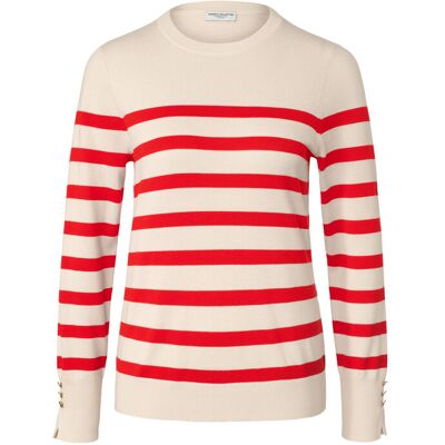 Tchibo - Gestreifter Feinstrickpullover - Damen - Gr. S - creme/gestreift Tchibo - Gestreifter Feinstrickpullover - Damen - Gr. S - creme/gestreift