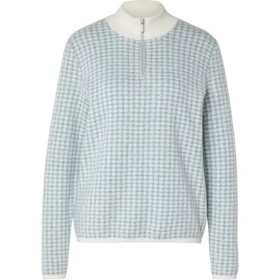 Tchibo - Troyer-Pullover - Damen - Gr. XS - offwhite/print Tchibo - Troyer-Pullover - Damen - Gr. XS - offwhite/print