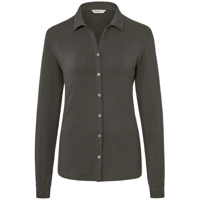 Tchibo - Blusenshirt mit Knopfleiste - Damen - Gr. L - anthrazit Tchibo - Blusenshirt mit Knopfleiste - Damen - Gr. L - anthrazit