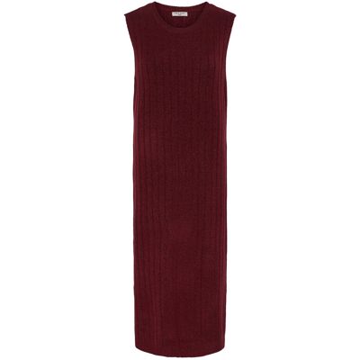 Tchibo - Geripptes Strickkleid - Damen - Gr. L - rot Tchibo - Geripptes Strickkleid - Damen - Gr. L - rot