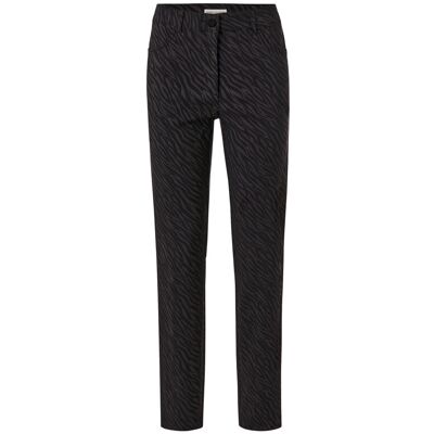 Tchibo - Bedruckte Bengalin-Hose - Damen - Gr. 52 - anthrazit/print Tchibo - Bedruckte Bengalin-Hose - Damen - Gr. 52 - anthrazit/print