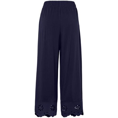 Tchibo - Culotte mit Stickerei - Damen - Gr. XXL - dunkelblau Tchibo - Culotte mit Stickerei - Damen - Gr. XXL - dunkelblau