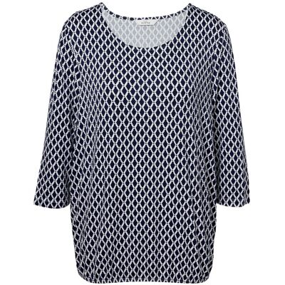 Tchibo - Bedrucktes Blusenshirt - Damen - Gr. M - dunkelblau/print Tchibo - Bedrucktes Blusenshirt - Damen - Gr. M - dunkelblau/print