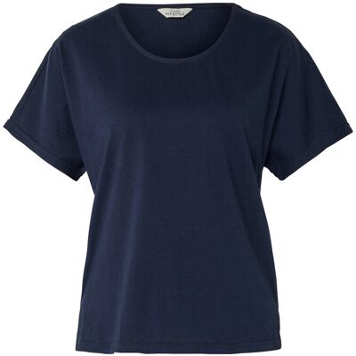 Tchibo - Shirt aus Leinenmix - Damen - Gr. S - dunkelblau Tchibo - Shirt aus Leinenmix - Damen - Gr. S - dunkelblau
