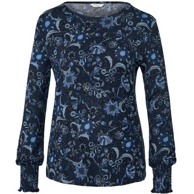 Tchibo - Bedrucktes Blusenshirt - Damen - Gr. M - dunkelblau/print Tchibo - Bedrucktes Blusenshirt - Damen - Gr. M - dunkelblau/print