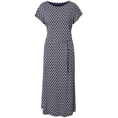 Tchibo - Bedrucktes Jerseykleid - Damen - Gr. L - dunkelblau/print Tchibo - Bedrucktes Jerseykleid - Damen - Gr. L - dunkelblau/print