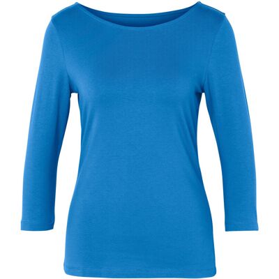 Tchibo - Shirt mit 3/4-Arm - Damen - Gr. S - blau Tchibo - Shirt mit 3/4-Arm - Damen - Gr. S - blau