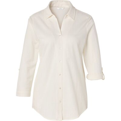 Tchibo - Piqué-Jerseybluse - Damen - Gr. 36 - creme Tchibo - Piqué-Jerseybluse - Damen - Gr. 36 - creme