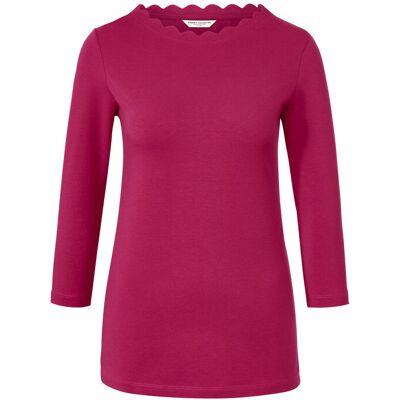 Tchibo - Shirt mit 3/4-Arm - Damen - Gr. S - rot Tchibo - Shirt mit 3/4-Arm - Damen - Gr. S - rot