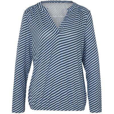 Tchibo - Bedrucktes Blusenshirt - Damen - Gr. M - dunkelblau/print Tchibo - Bedrucktes Blusenshirt - Damen - Gr. M - dunkelblau/print