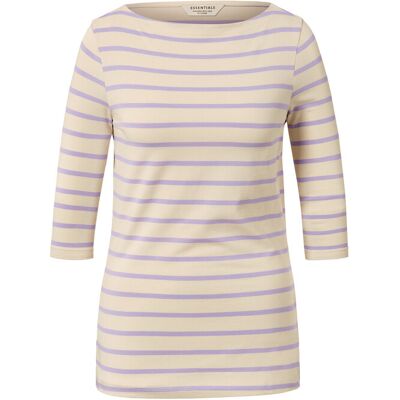 Tchibo - Shirt mit 3/4-Arm - Damen - Gr. XL - lila/gestreift Tchibo - Shirt mit 3/4-Arm - Damen - Gr. XL - lila/gestreift