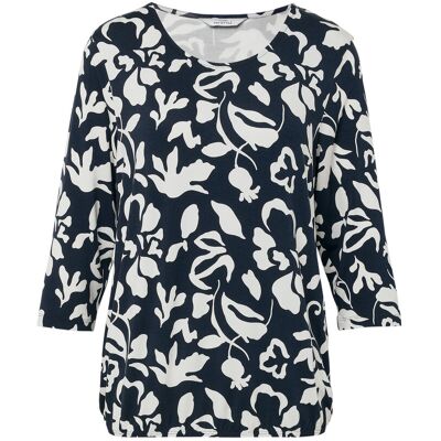 Tchibo - Bedrucktes Blusenshirt - Damen - Gr. M - dunkelblau/print Tchibo - Bedrucktes Blusenshirt - Damen - Gr. M - dunkelblau/print