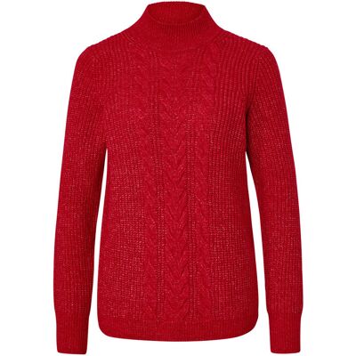 Tchibo - Grobstrickpullover mit Zopfmuster - Damen - Gr. XL - rot Tchibo - Grobstrickpullover mit Zopfmuster - Damen - Gr. XL - rot