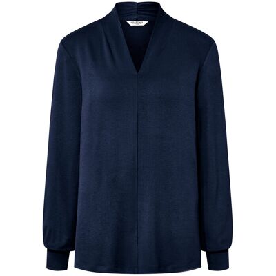 Tchibo - Langarmshirt mit V-Ausschnitt - Damen - Gr. S - dunkelblau Tchibo - Langarmshirt mit V-Ausschnitt - Damen - Gr. S - dunkelblau