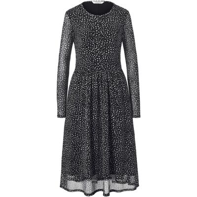 Tchibo - Gepunktetes Mesh-Kleid - Damen - Gr. M - schwarz/gepunktet Tchibo - Gepunktetes Mesh-Kleid - Damen - Gr. M - schwarz/gepunktet