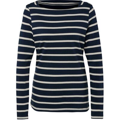 Tchibo - Gestreiftes Langarmshirt - Damen - Gr. S - dunkelblau Tchibo - Gestreiftes Langarmshirt - Damen - Gr. S - dunkelblau