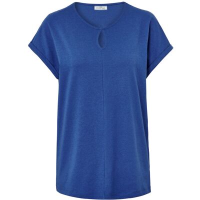 Tchibo - Shirt aus Leinenmix - Damen - Gr. M - blau Tchibo - Shirt aus Leinenmix - Damen - Gr. M - blau