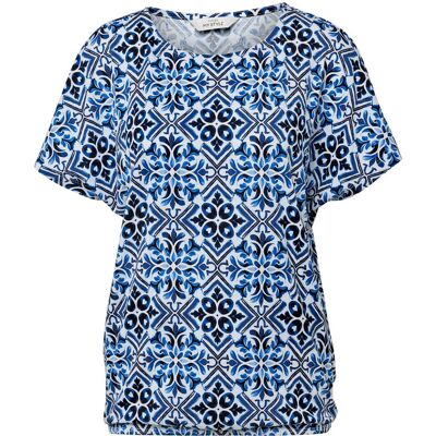 Tchibo - Bedrucktes Blusenshirt - Damen - Gr. S - weiss/print Tchibo - Bedrucktes Blusenshirt - Damen - Gr. S - weiss/print