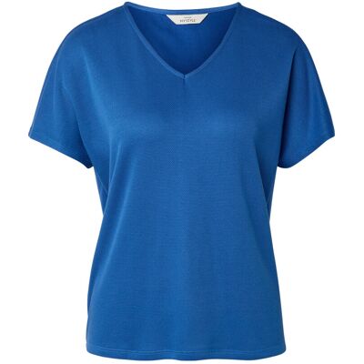 Tchibo - Strukturiertes Shirt - Damen - Gr. M - blau Tchibo - Strukturiertes Shirt - Damen - Gr. M - blau