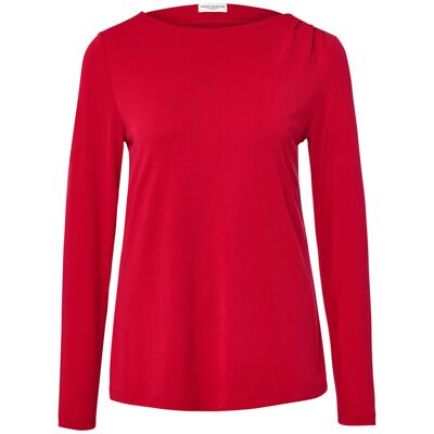 Tchibo - Blusenshirt mit Raffung - Damen - Gr. S - rot Tchibo - Blusenshirt mit Raffung - Damen - Gr. S - rot