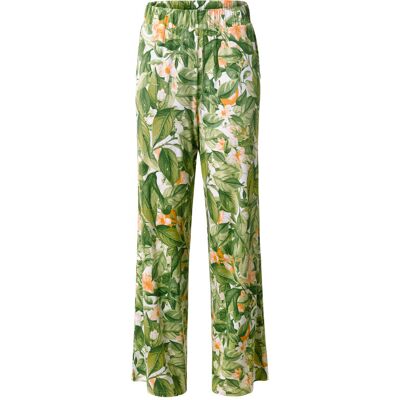 Tchibo - Bedruckte Palazzohose - Damen - Gr. L - weiss/print Tchibo - Bedruckte Palazzohose - Damen - Gr. L - weiss/print