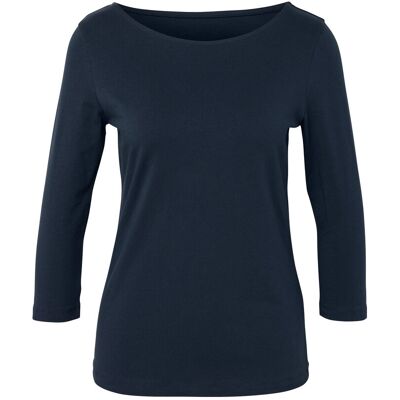 Tchibo - Shirt mit 3/4-Arm - Damen - Gr. S - dunkelblau Tchibo - Shirt mit 3/4-Arm - Damen - Gr. S - dunkelblau