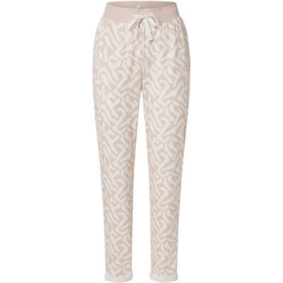 Tchibo - Bedruckte Sweatpants - Damen - Gr. XL - creme/print Tchibo - Bedruckte Sweatpants - Damen - Gr. XL - creme/print