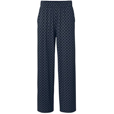 Tchibo - Bedruckte Palazzohose - Damen - Gr. S - dunkelblau/print Tchibo - Bedruckte Palazzohose - Damen - Gr. S - dunkelblau/print