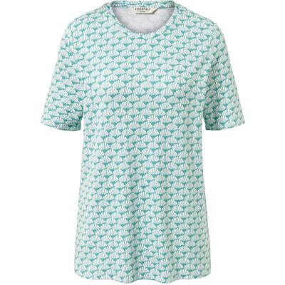 Tchibo - Interlock-Shirt - Damen - Gr. S - weiss/print Tchibo - Interlock-Shirt - Damen - Gr. S - weiss/print