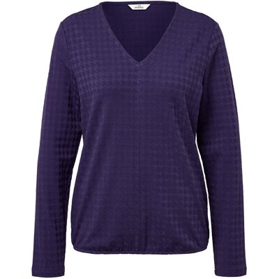 Tchibo - Strukturiertes Langarmshirt - Damen - Gr. S - pflaume Tchibo - Strukturiertes Langarmshirt - Damen - Gr. S - pflaume