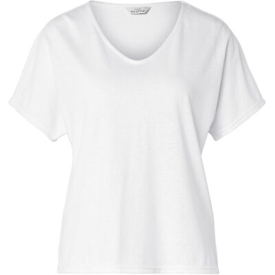 Tchibo - Shirt aus Leinenmix - Damen - Gr. M - weiss Tchibo - Shirt aus Leinenmix - Damen - Gr. M - weiss