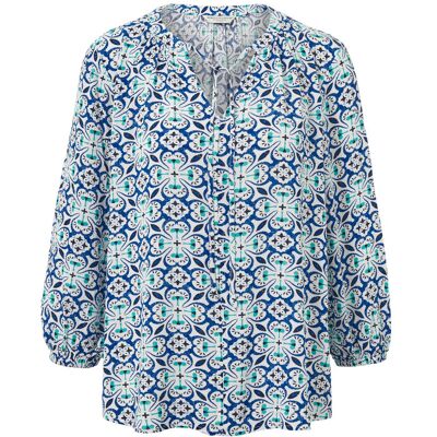 Tchibo - Tunika-Bluse mit Alloverprint - Damen - Gr. 46 - weiss/print Tchibo - Tunika-Bluse mit Alloverprint - Damen - Gr. 46 - weiss/print