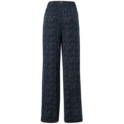 Tchibo - Bedruckte Palazzohose - Damen - Gr. M - dunkelblau/print Tchibo - Bedruckte Palazzohose - Damen - Gr. M - dunkelblau/print