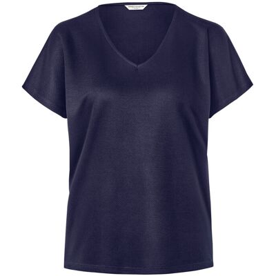 Tchibo - Strukturiertes Shirt - Damen - Gr. L - dunkelblau Tchibo - Strukturiertes Shirt - Damen - Gr. L - dunkelblau