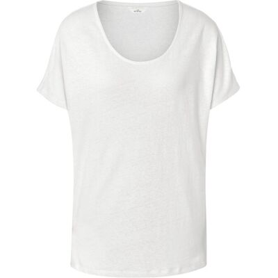Tchibo - Shirt aus Leinenmix - Damen - Gr. L - weiss Tchibo - Shirt aus Leinenmix - Damen - Gr. L - weiss