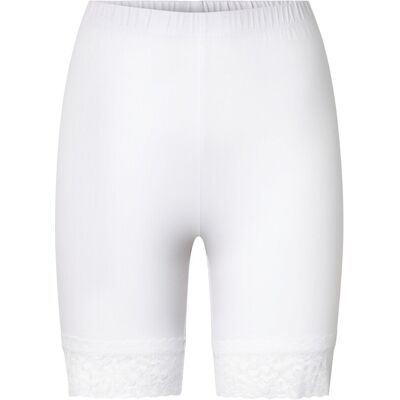 Tchibo - Radlershorts mit Spitzenborte - Damen - Gr. S - weiss Tchibo - Radlershorts mit Spitzenborte - Damen - Gr. S - weiss