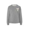 Tchibo - Sweatshirt mit Badge - Creme/Meliert - Gr.: L Polyester Grau L 44/46 female