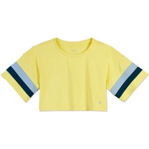 Tchibo - Kinder-Cropped-Funktionsshirt mit recyceltem Material - Gelb -Kinder - Gr.: 122/128 Polyester Gelb 122/128 unisex