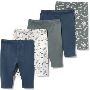 Tchibo - 5 Kinder-3/4-Leggings - Blau -Kinder - Gr.: 62/68 Baumwolle 2x 62/68 unisex