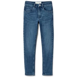 Tchibo - Kinder-High-Waist-Jeans »Lotta« - Dunkelblau -Kinder - Gr.: 158 Polyester Blue 158 unisex