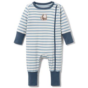 Tchibo - Baby-Pyjama - Blau/Gestreift -Baby - 100% Baumwolle - Gr.: 50/56 Baumwolle  50/56 unisex