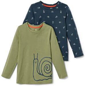 Tchibo - 2 Baby-Langarmshirts - Dunkelblau -Kinder - 100% Baumwolle - Gr.: 74/80 Baumwolle 1x 74/80 unisex