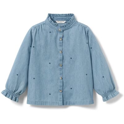 Tchibo - Kinder-Chambray-Bluse - Baby - Gr. 86/92 - blau Tchibo - Kinder-Chambray-Bluse - Baby - Gr. 86/92 - blau