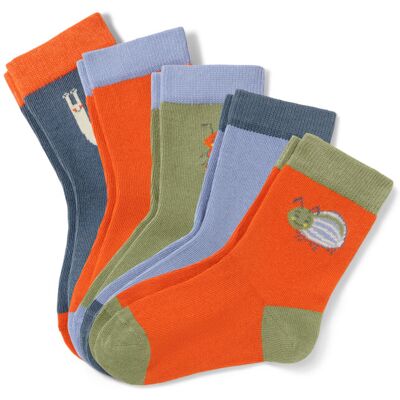 Tchibo - 5 Paar Kinder-Socken - Baby - Gr. 23-26 - dunkelblau/jacquard Tchibo - 5 Paar Kinder-Socken - Baby - Gr. 23-26 - dunkelblau/jacquard