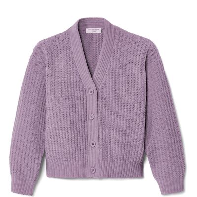 Tchibo - Kinder-Chenille-Strickjacke - Jungen - Gr. 146/152 - lila Tchibo - Kinder-Chenille-Strickjacke - Jungen - Gr. 146/152 - lila