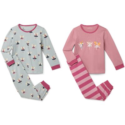 Tchibo - 2 Kinder-Pyjamas - Baby - Gr. 86/92 - dunkelrosa Tchibo - 2 Kinder-Pyjamas - Baby - Gr. 86/92 - dunkelrosa